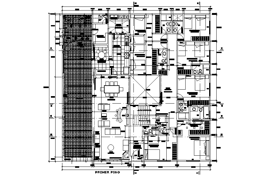 20x20m house plan is given in this Autocad drawing file. Download now ...