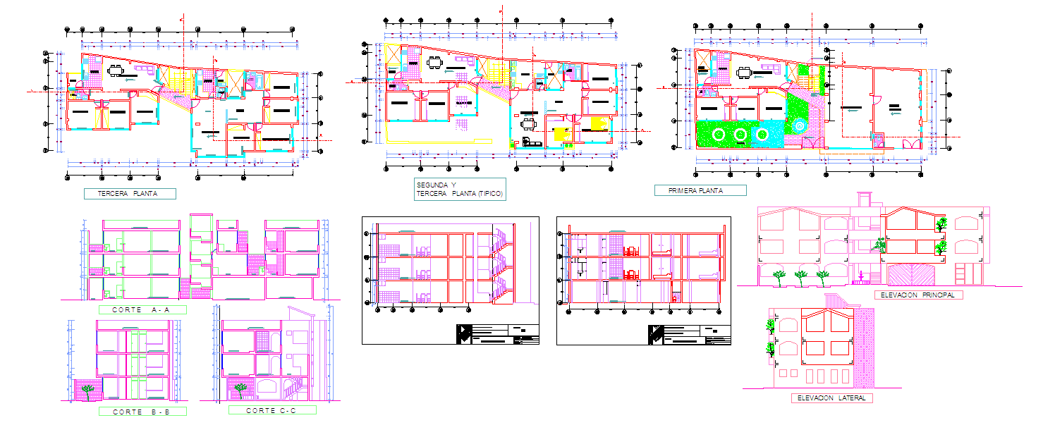 Modern Multi Family Home Design - Cadbull