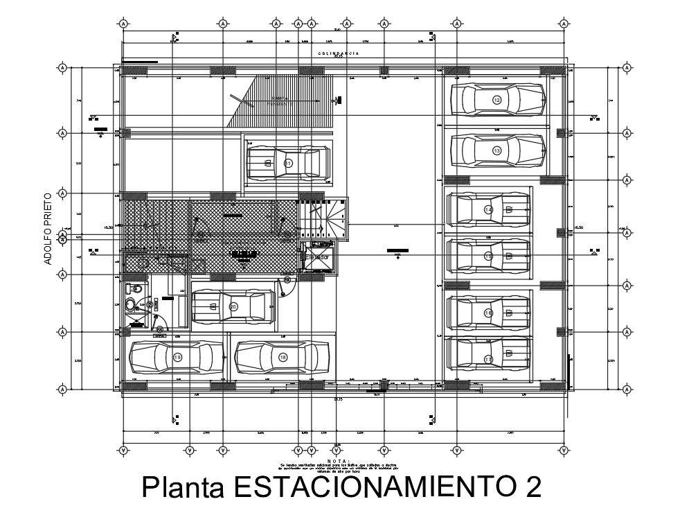 21x15m house plan car parking details has been given in this Autocad ...