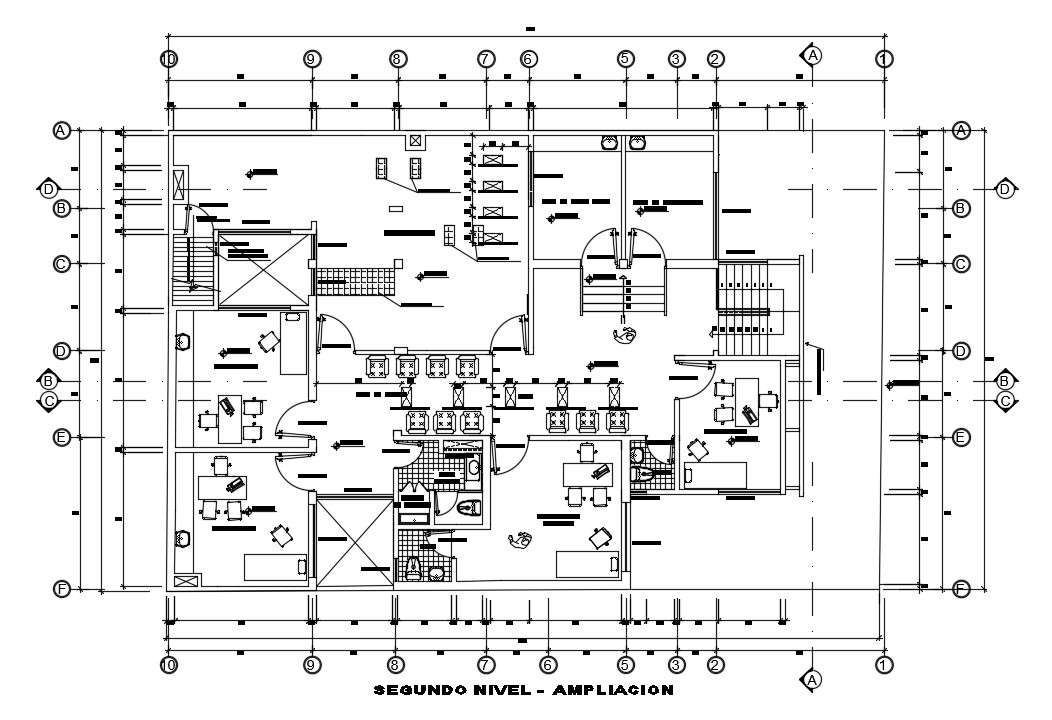 22x17m second floor hospital plan is given in this AutoCAD file ...