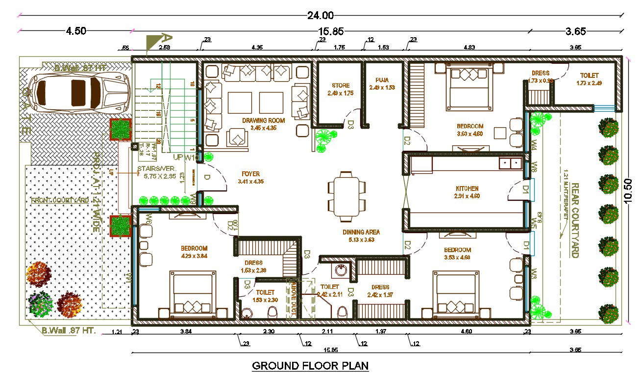 42 square meter house design - menshey