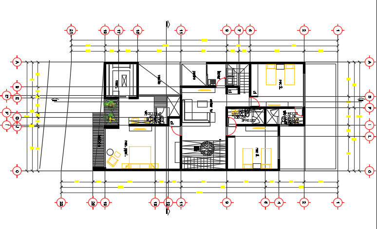 24x10m Architecture Two Story First Floor House Plan Cad Drawing Is Given In This File Cadbull