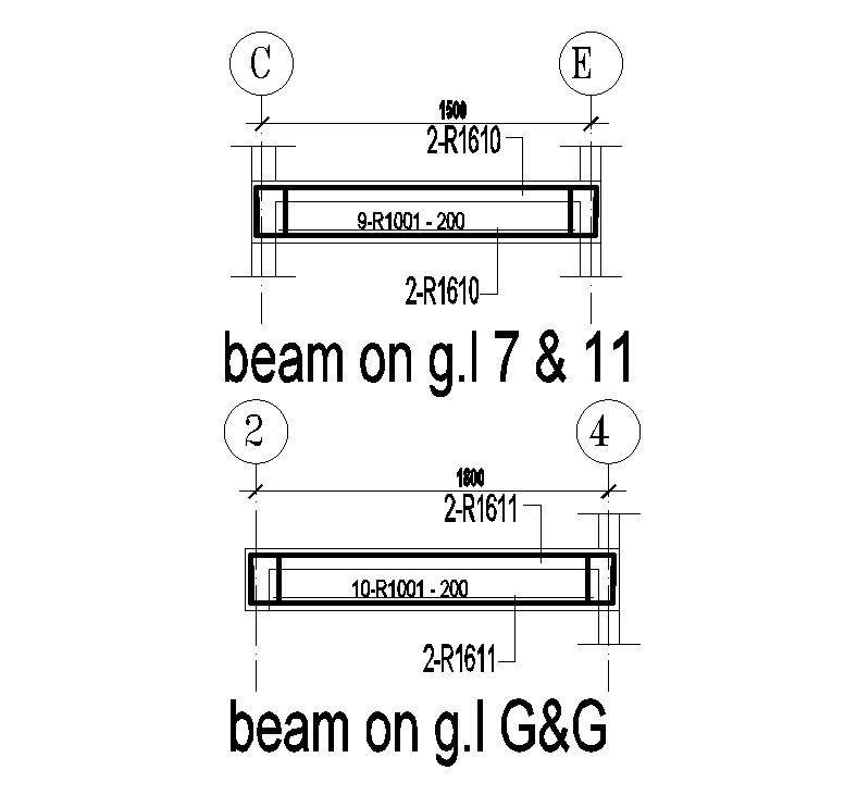 24x12m House Plan Of Beam Sections Are Given In This Autocad Drawing Model Download Now Cadbull