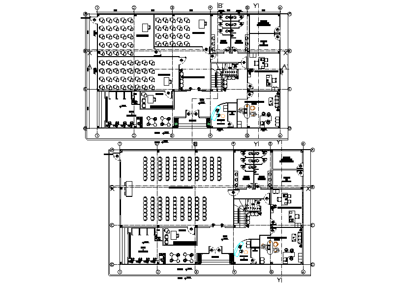 24x15m college cad block is given in this Autocad drawing file ...