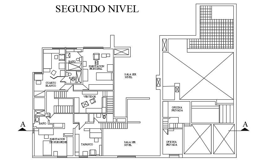 24x19m first floor house plan cad drawing - Cadbull