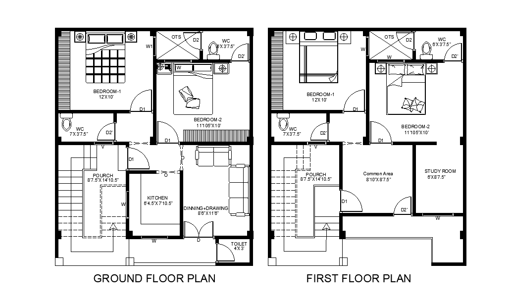 24'x30' East facing house plan is given as per vastu shastra in this  Autocad drawing file. Download now. - Cadbull