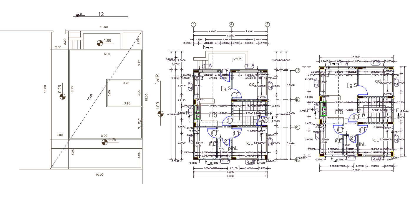 26-x-32-house-plan-with-center-line-cad-file-cadbull