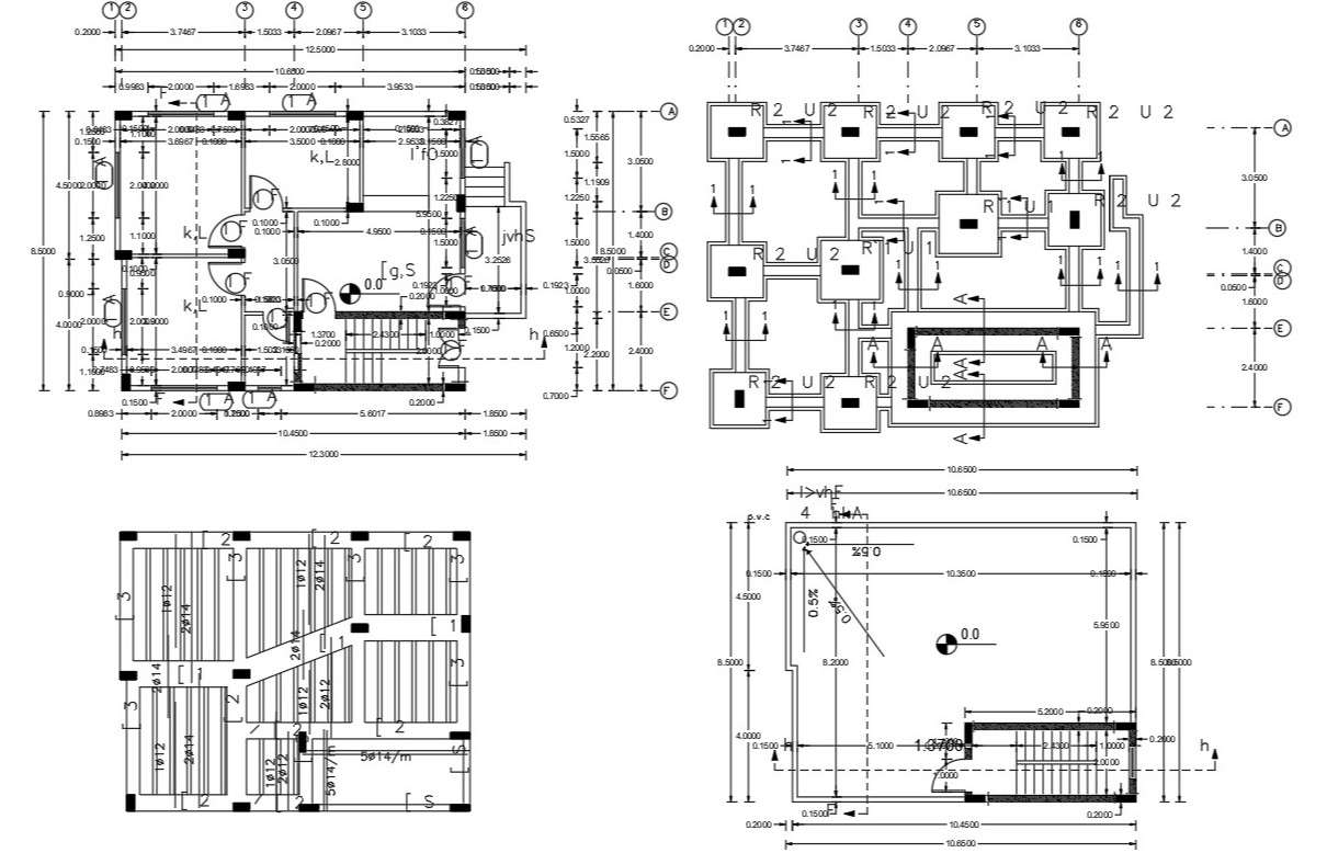 26 X 40 Feet Plot Size For 3 BHK House Plan DWG File - Cadbull