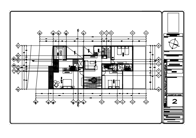 26x10m First Floor House Plan Autocad Model Cadbull