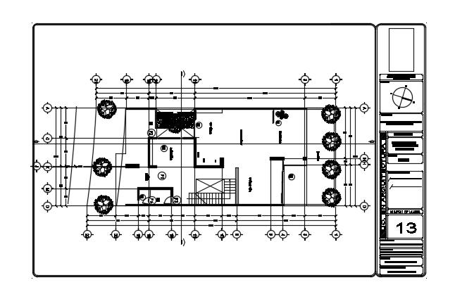 26x10m house plan ground floor carpentry work AutoCAD drawing - Cadbull