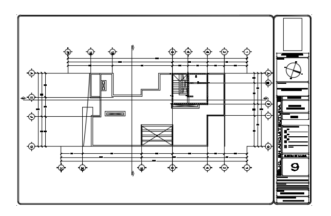 26x10m house plan roof top AutoCAD drawing - Cadbull