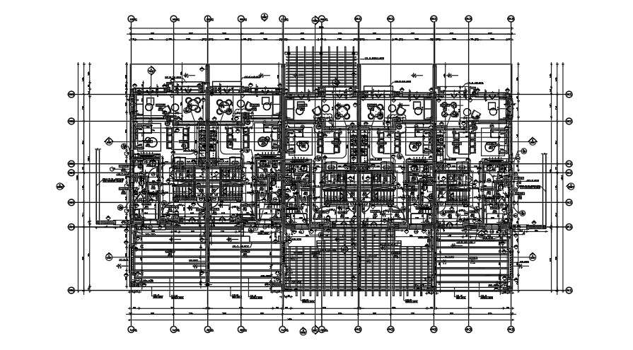 26x19m first floor row house staircase detail drawing - Cadbull