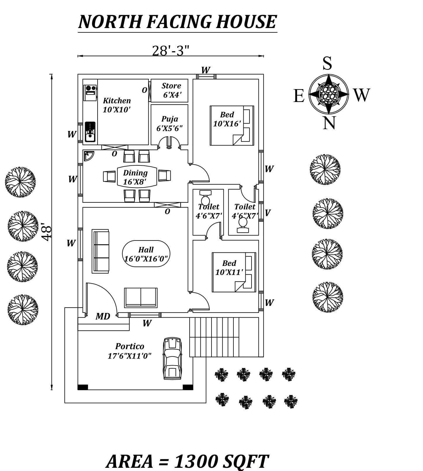 X Amazing North Facing Bhk House Plan As Per Vastu Shastra