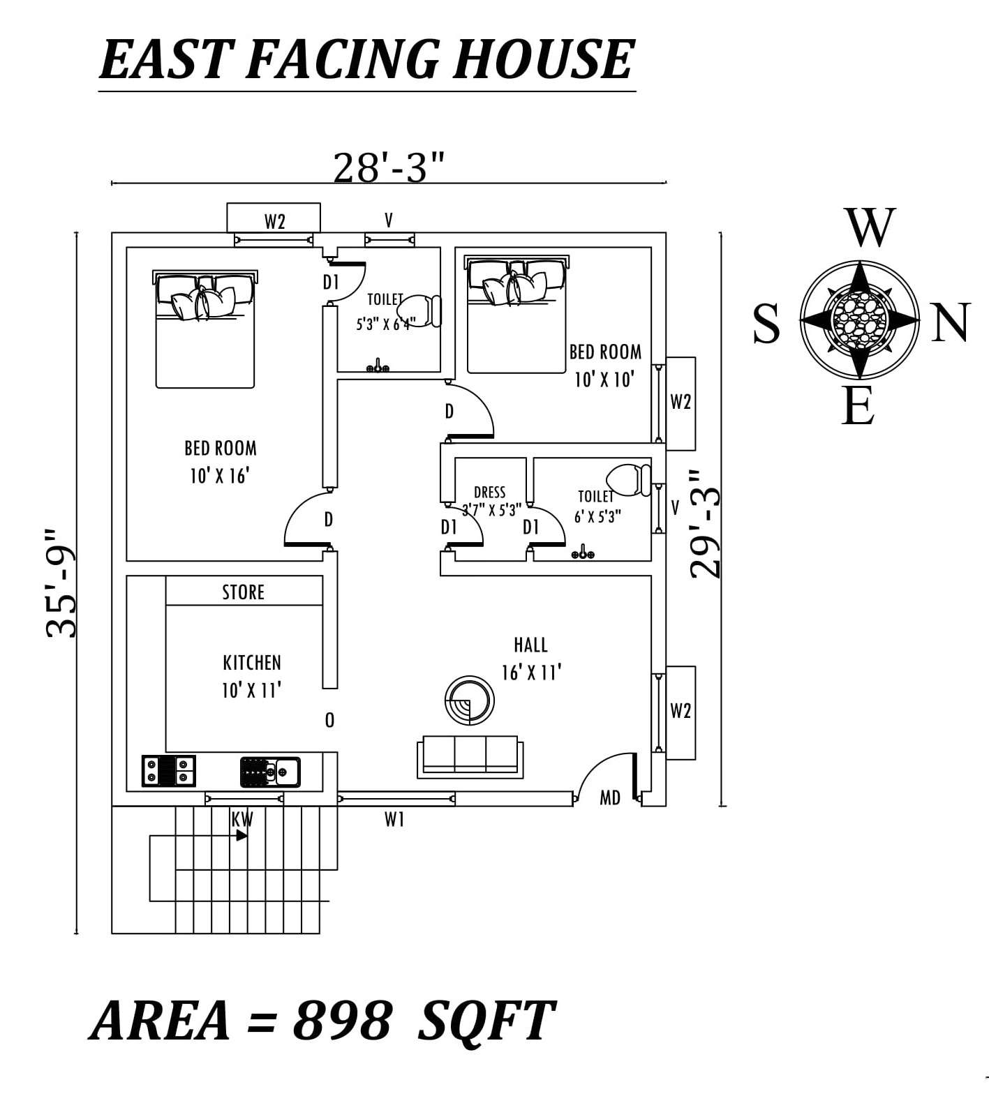 X The Perfect Bhk East Facing House Plan As Per Vastu Shastra Autocad Dwg And Pdf