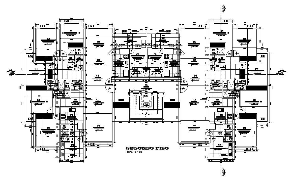 28x17m First Floor Apartment Plan Is Given In This Autocad Modeldownload Now Cadbull