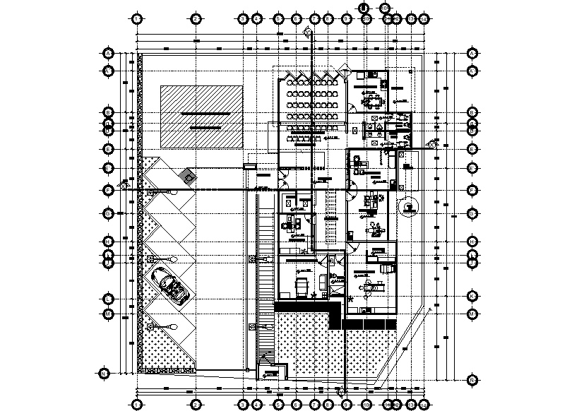 28x33m multi specialty hospital plan is given in this Autocad drawing ...