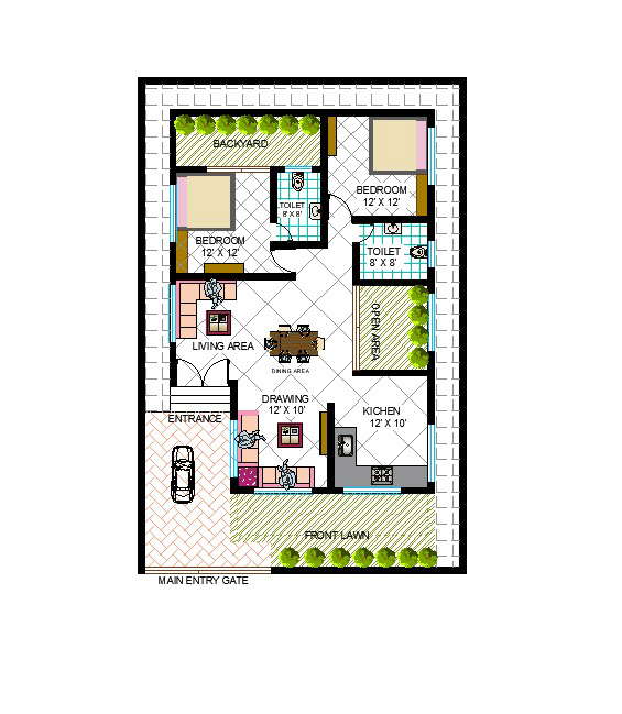 2-bedroom-home-plan-cadbull