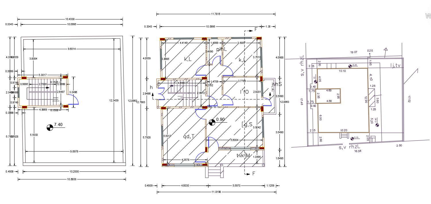 2 BHK AutoCAD House Master Plan CAD Drawing - Cadbull