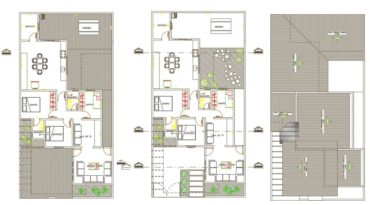 2BHK G 1  house  plan  AutoCAD  DWG file  of 10X20m Download 