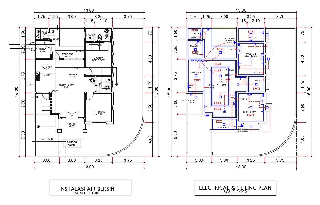 37x60 2BHK Home Plan as per Vastu (East Facing) in Feet/Inch • Designs CAD