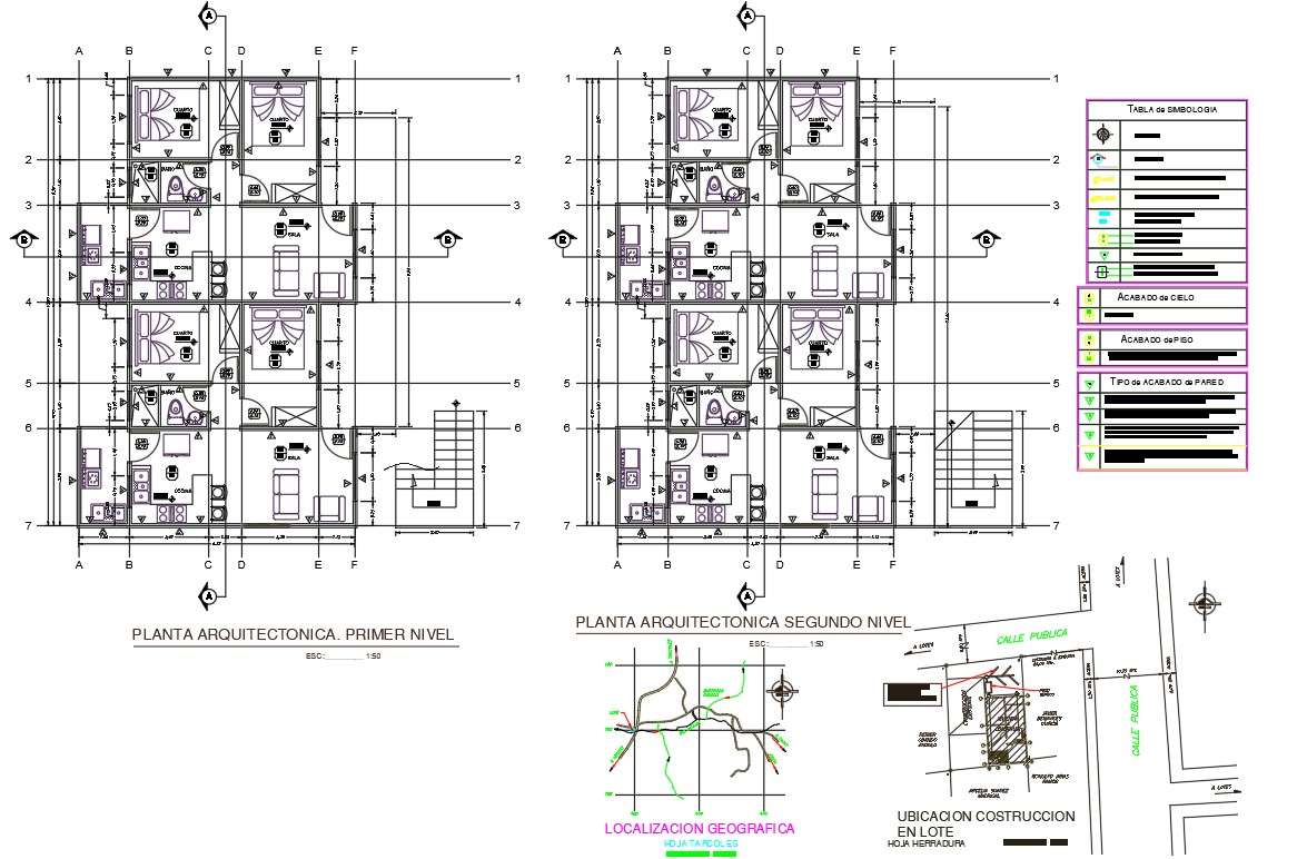  2  BHK  House  Drawing With Key Plan  AutoCAD  File  Cadbull