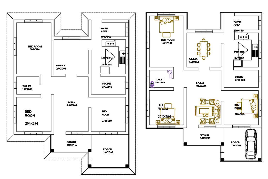 2-bhk-house-furniture-layout-plan-with-car-parking-garage-cadbull