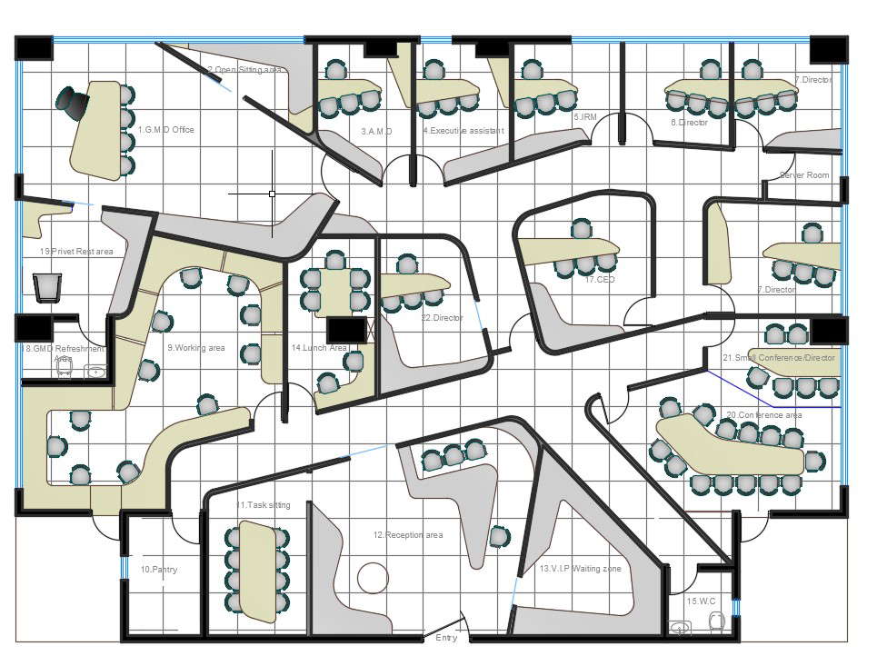 2d presentation drawing