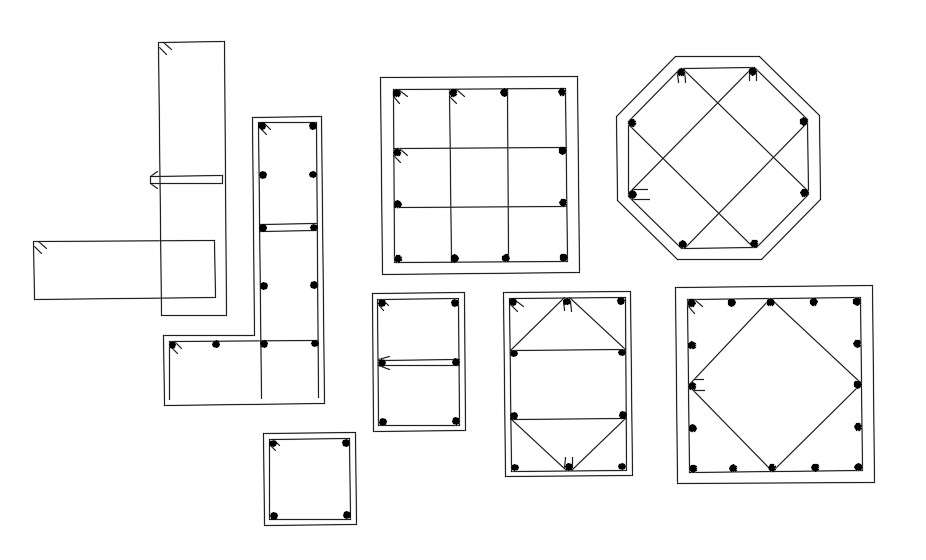 2D CAD File Beam Design Drawing Free Download - Cadbull