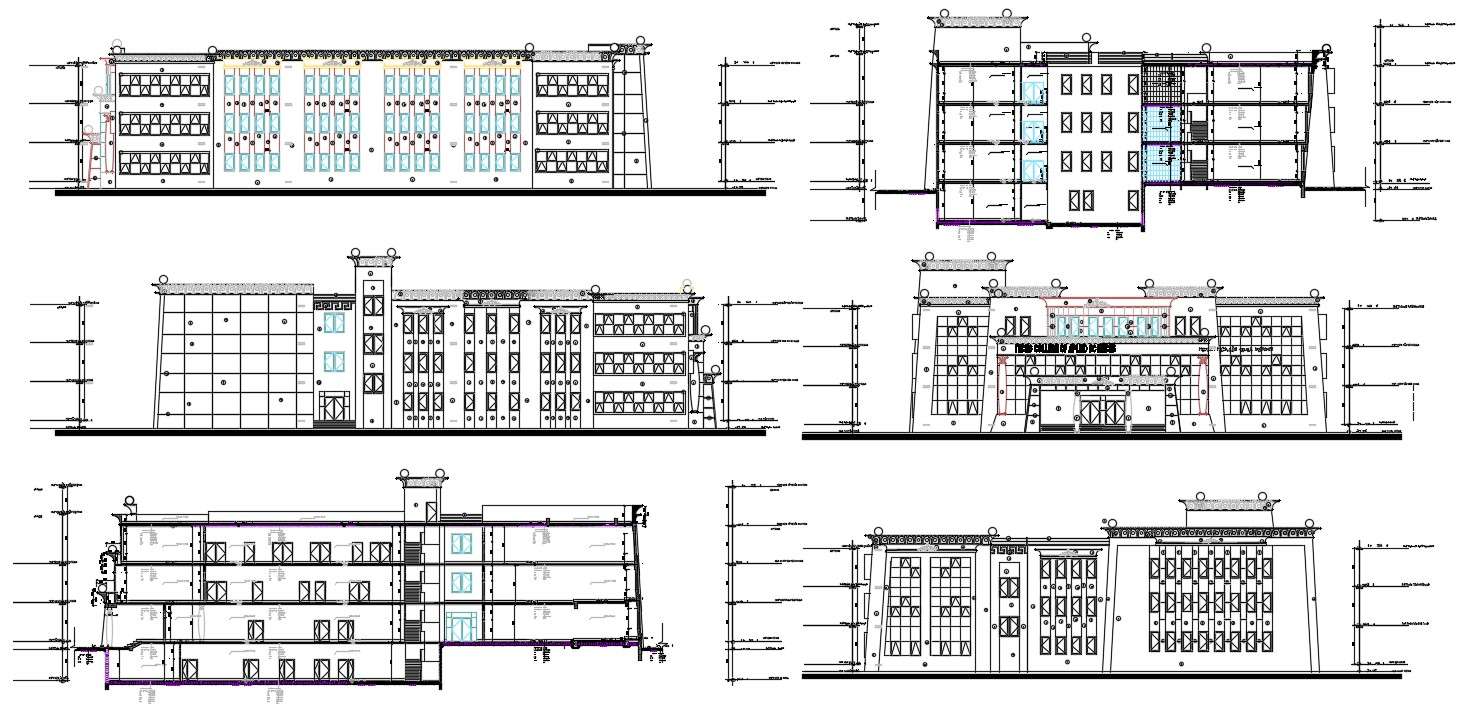 Commercial Building Elevation View Dwg File Cadbull Vrogue Co