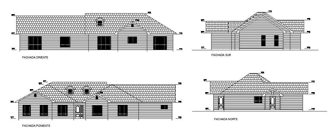 2D Drawing of residential house 5.80mtr x 23.40mtr - Cadbull