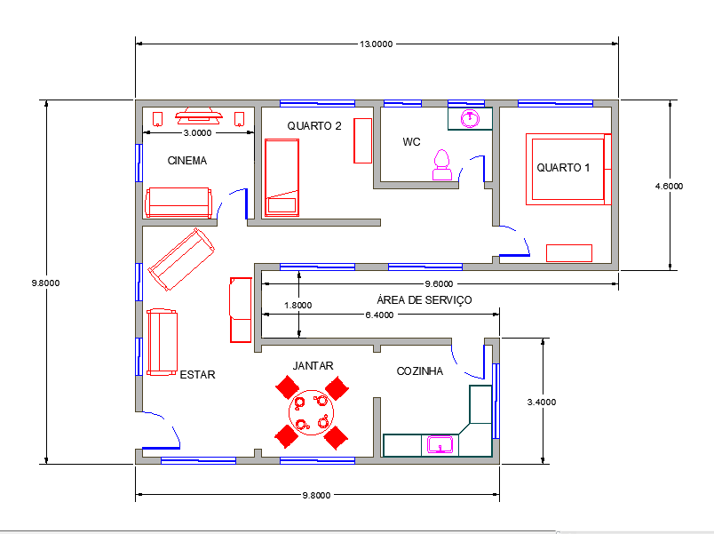 2d Autocad Floor Plan Hd Pic House 2d Dwg Plan For Autocad • Designscad ...