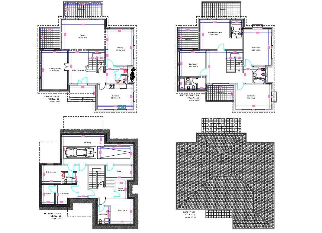 Duplex House Plans Free Download Dwg - Best Design Idea