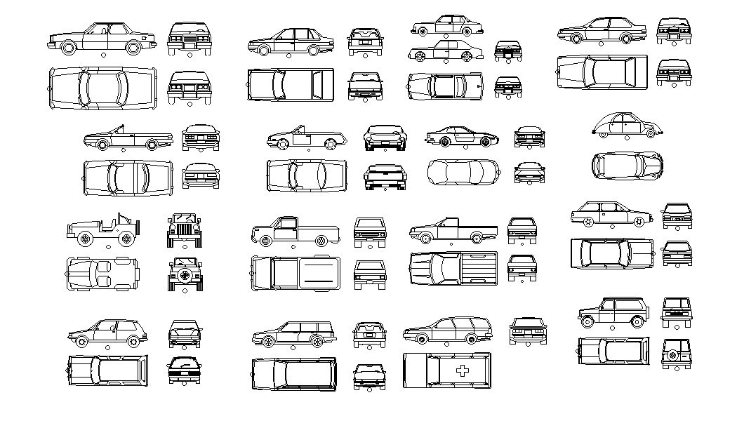 2D Car design is given in this Autocad drawing file. Download now ...