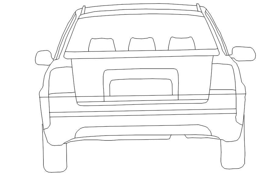 2D block of car in detail AutoCAD drawing, dwg file, CAD file - Cadbull