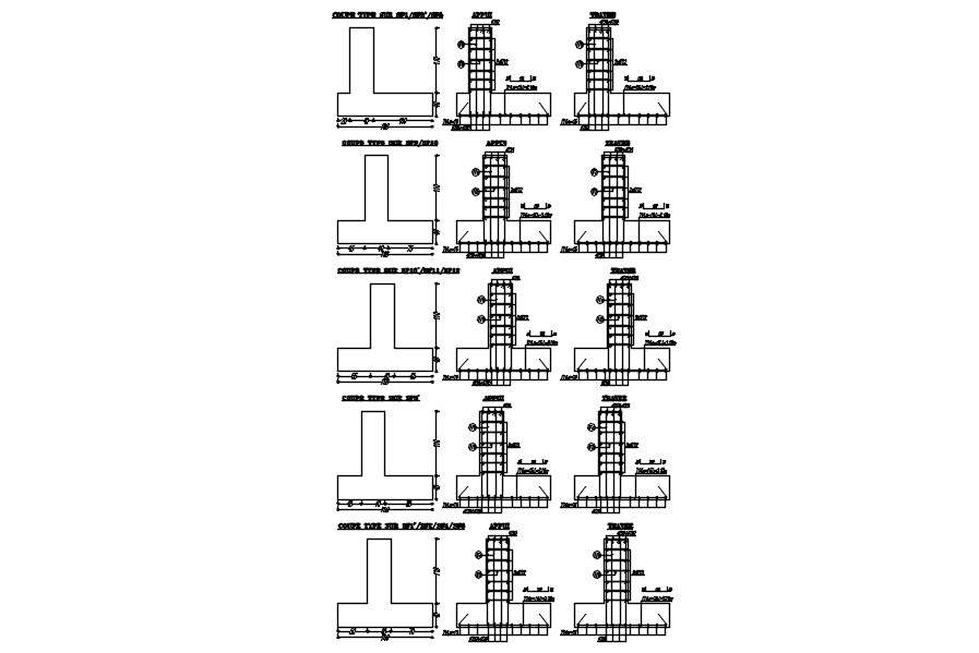 2d-design-of-foundation-reinforcement-with-details-in-autocad-drawing