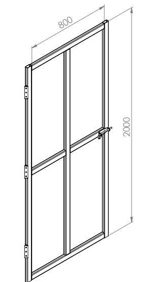 2D design of door frame in detail AutoCAD drawing, CAD file, dwg file ...