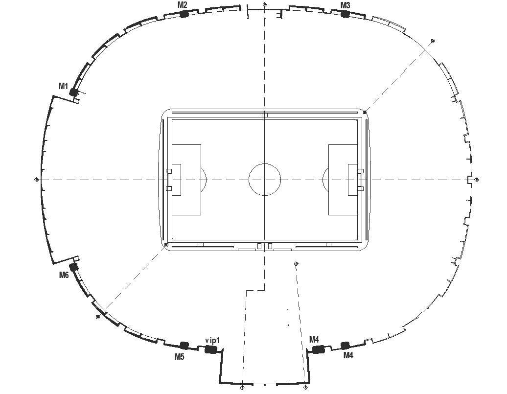 Basic Football Ground Plan Outline Design. Vector Illustration Royalty Free  SVG, Cliparts, Vectors, and Stock Illustration. Image 146400378.