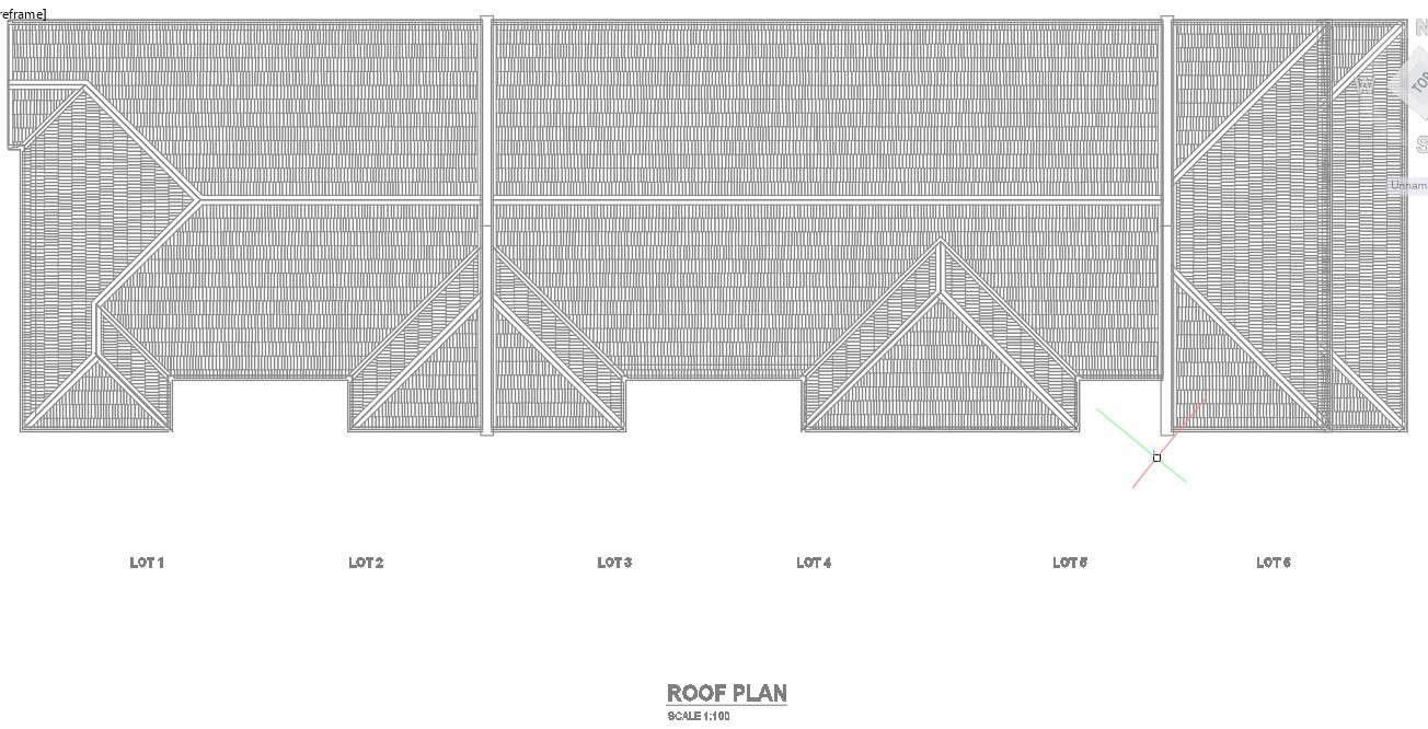 2D design of roof plan in AutoCAD drawing, CAD file, dwg file - Cadbull