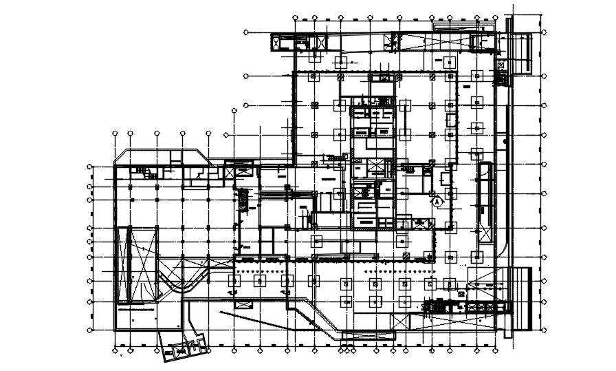 2D drawing of footing layout plan in AutoCAD, dwg file, CAD file - Cadbull