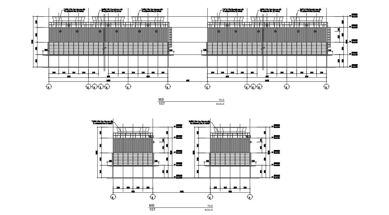 2d Drawing Of Section Plan With Their Structural Details In Autocad Cad File Dwg File Cadbull 