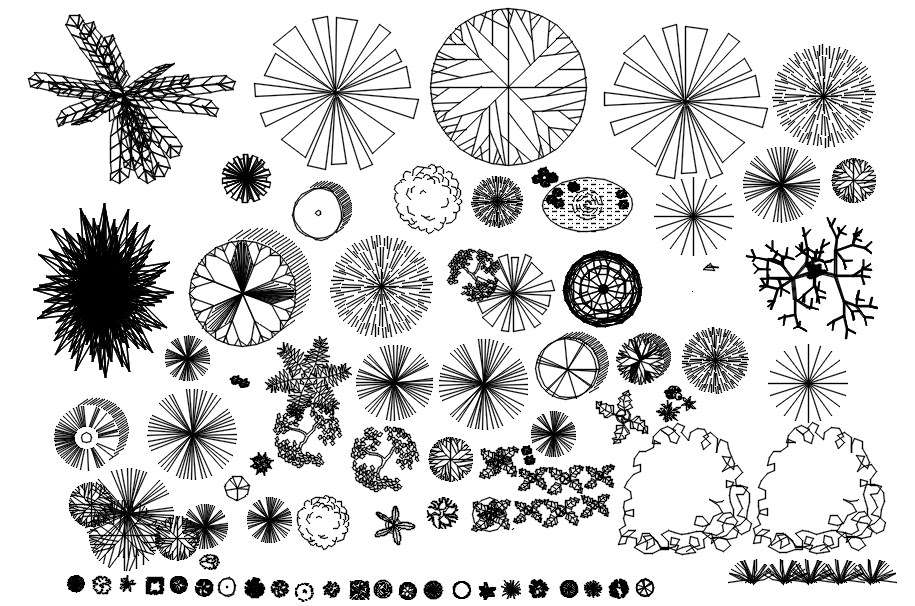 2d Landscape Plan In Autocad, Dwg File. - Cadbull