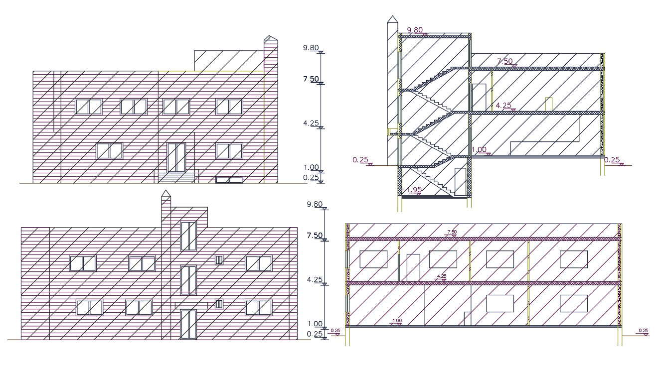 2 Storey Family House Building Design DWG File Cadbull 2-storey-family-house-building-design-dwg-file-cadbull