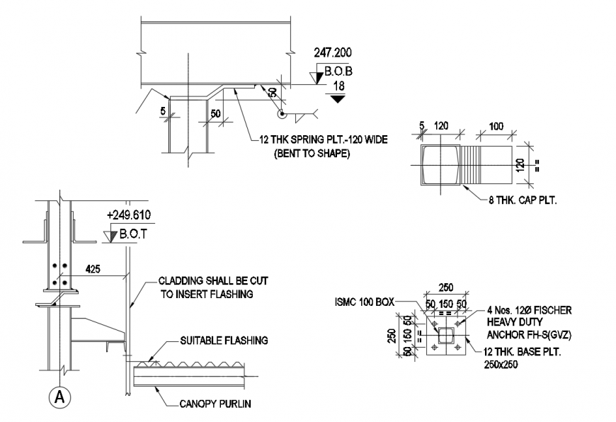 2 d cad drawing of cladding auto cad software - Cadbull