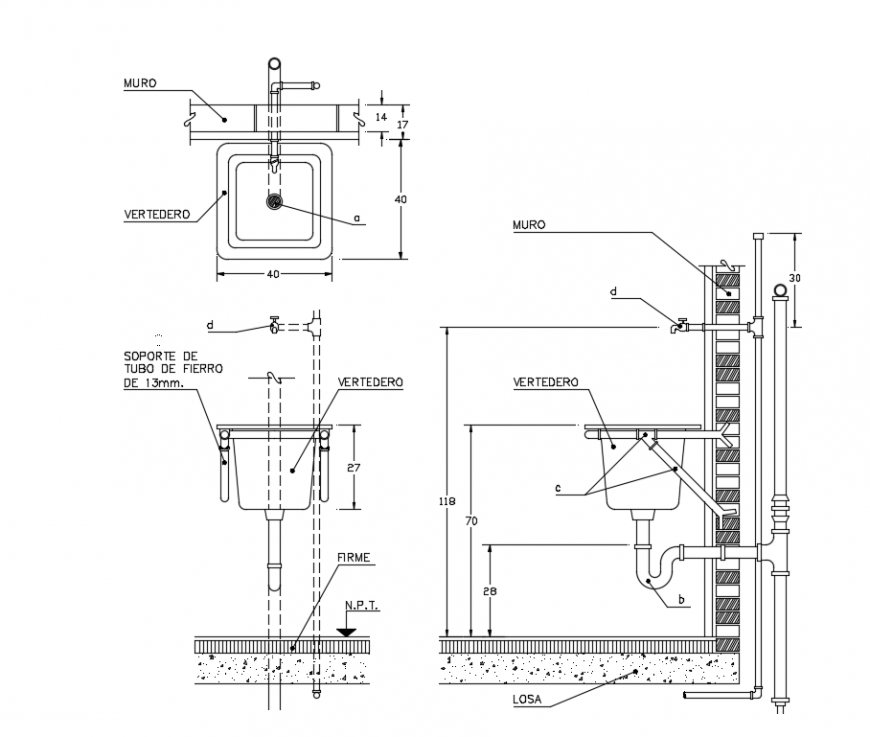 2 d cad drawing of wash basin auto cad software - Cadbull
