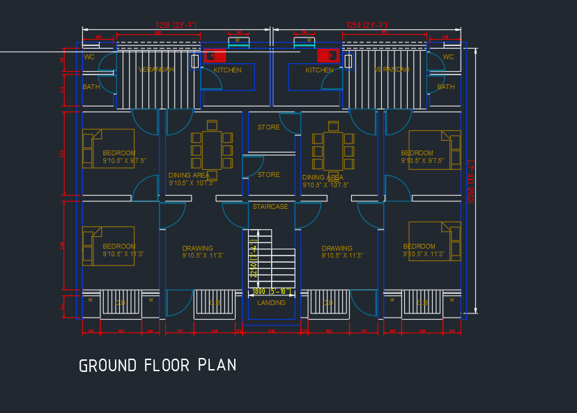 Bhk Typical Apartment Floor Plan Drawing Dwg File Cadbull My XXX Hot Girl