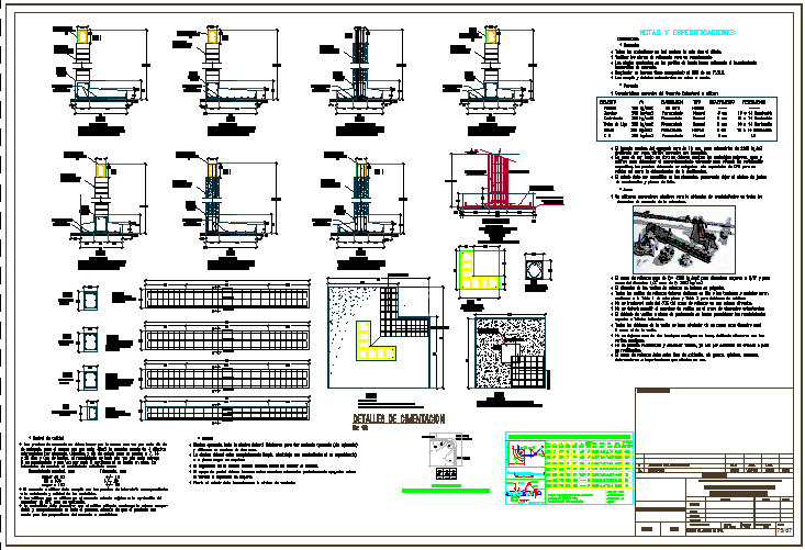 Foundation Section Detail Dwg File Cadbull 8562