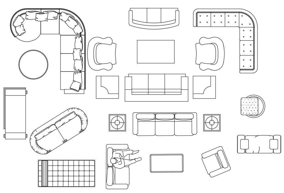 22+ AutoCAD Furniture 2d , Motif Masa Kini!