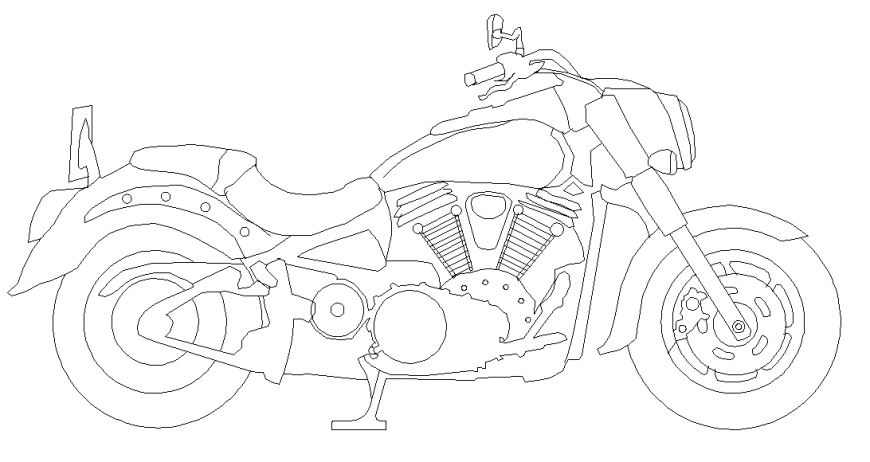 Autocad bike design cheap