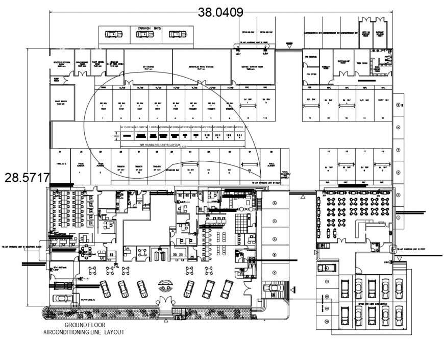 2d cad drawing of airline layout plan autocad software - Cadbull