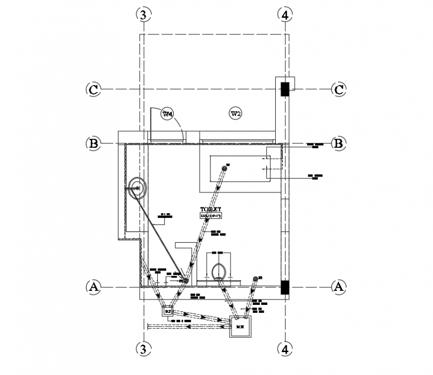 2d cad drawing of bathroom details autocad software - 2D CaD Drawing Of Bathroom Details AutocaD Software 03062019043728